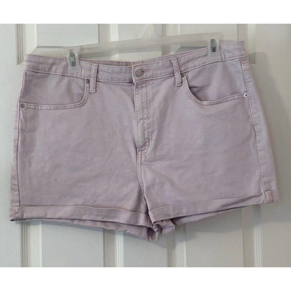 Wild Fable Highest Rise Mom Shorts Pastel Pink Size 18 Cuffed